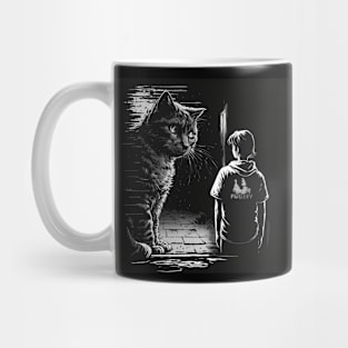 mysterious cat Mug